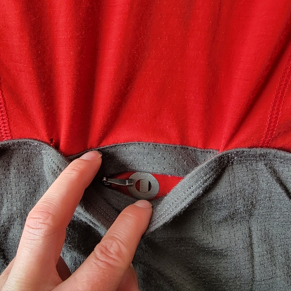 Smartwool Men's Cycling Biking Jersey Size Large Red Grey - Picture 10 of 14